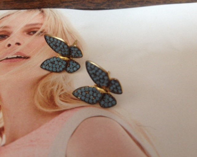 Butterfly, silver earrings, butterfly charm,