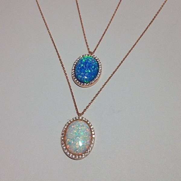 Opal Necklace,Blue Opal Necklace,opal necklace, silver,pendant,rose gold,cz.zircon