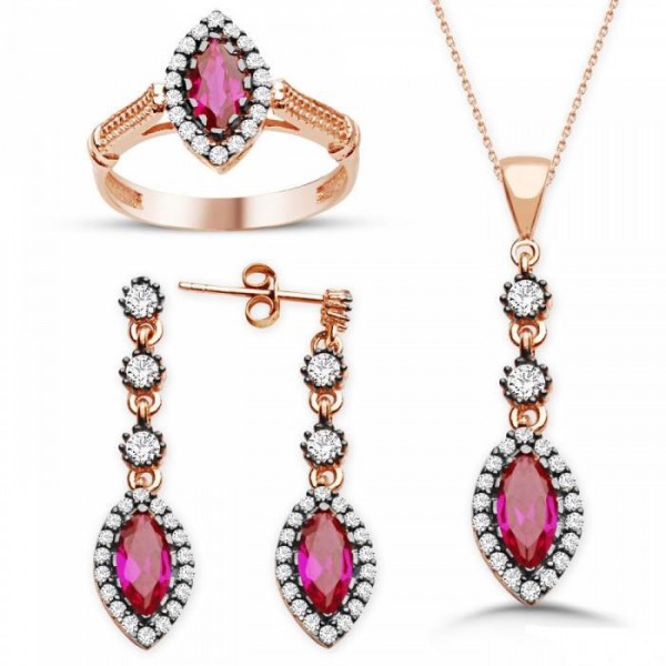 bridal jewelry-bridesmaid jewelry-victorian style-jewelry set-gift jewery-gold jewery-classic jewelry set-traditional beauty