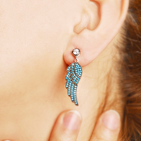 Angel wings, angel wings necklace,wings earrings