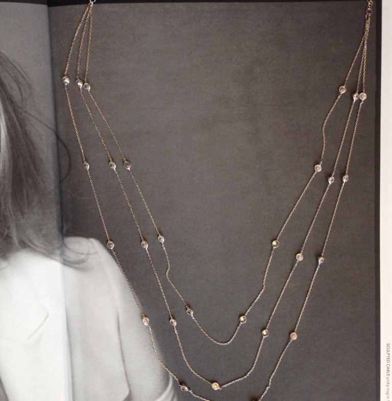 cz silver necklace-long necklace-silver long necklace-lariat necklace