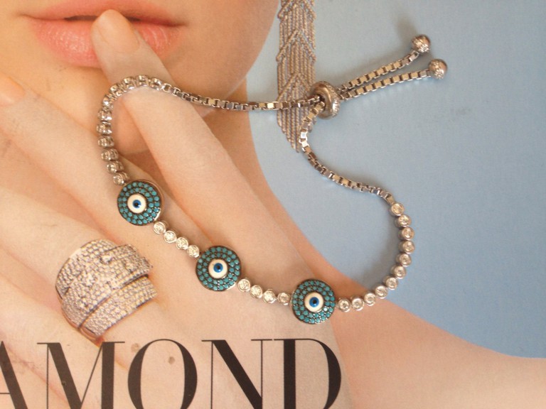 Evil Eve Bracelet,Evil Eye Silver  bracelet, 925 silver-rose gold, evileye barcelet, evileye,turquoise jewelry,evil eye jewelry,gold jewelry