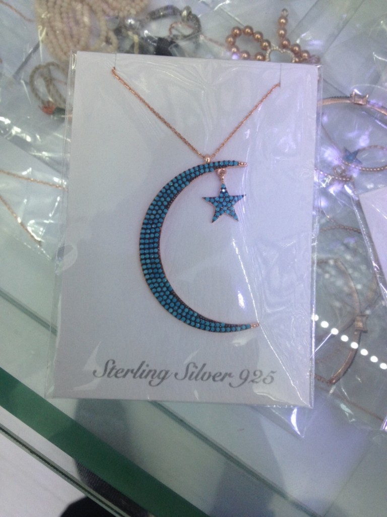 Moon and Star, Crescent Moon necklace, Star Jewelry, CZ star jewelry