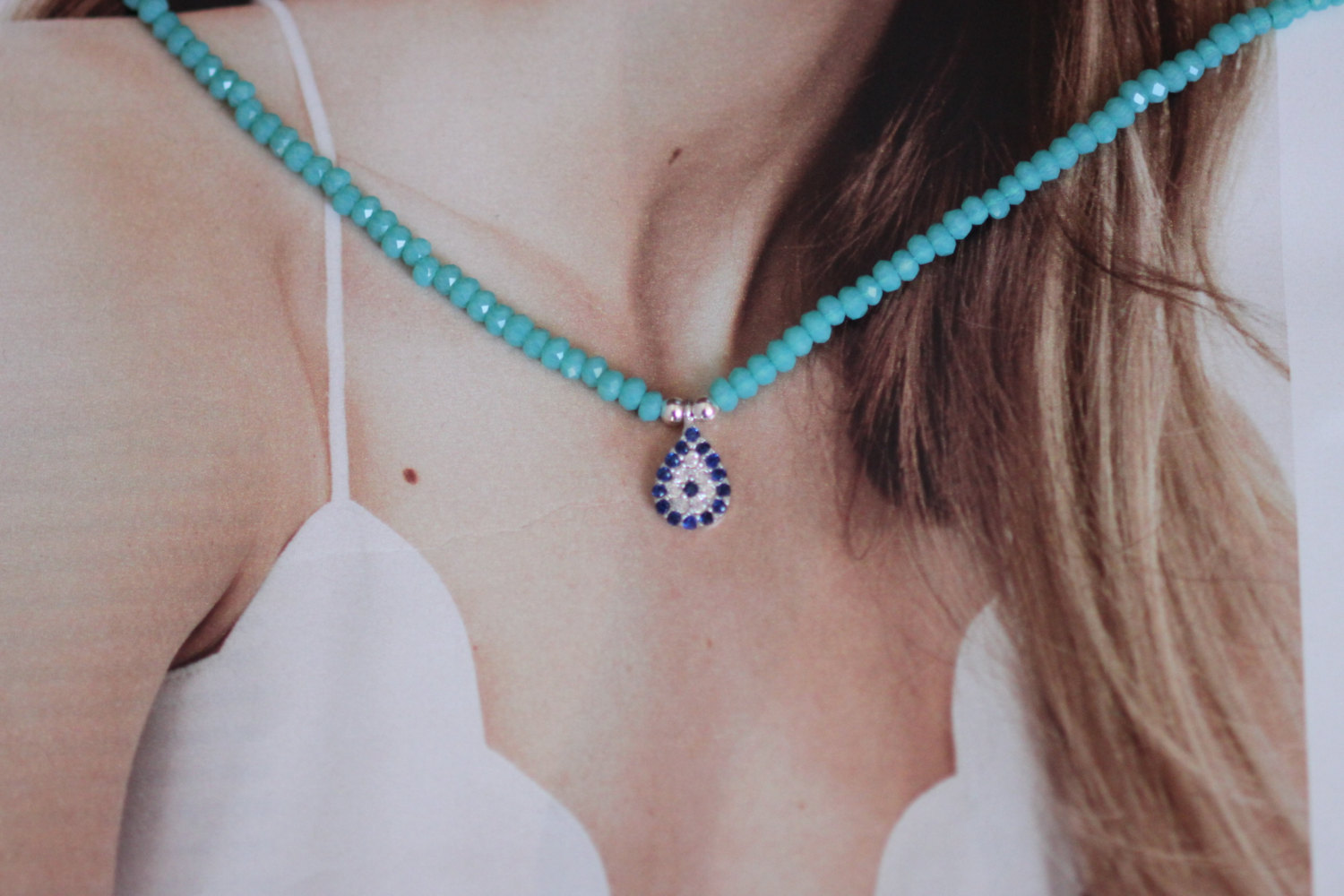 crystal necklace, charm necklace, crystal charm necklace,silver charm necklace, crystal silver charm necklace,bridesmaid gift