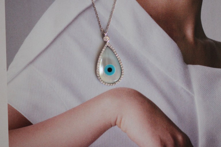 evil eye necklace, tear drop necklace. mother of pearl necklace,tear drop evil eye necklace,gold  evil eye,mother op pear evil eye necklace,