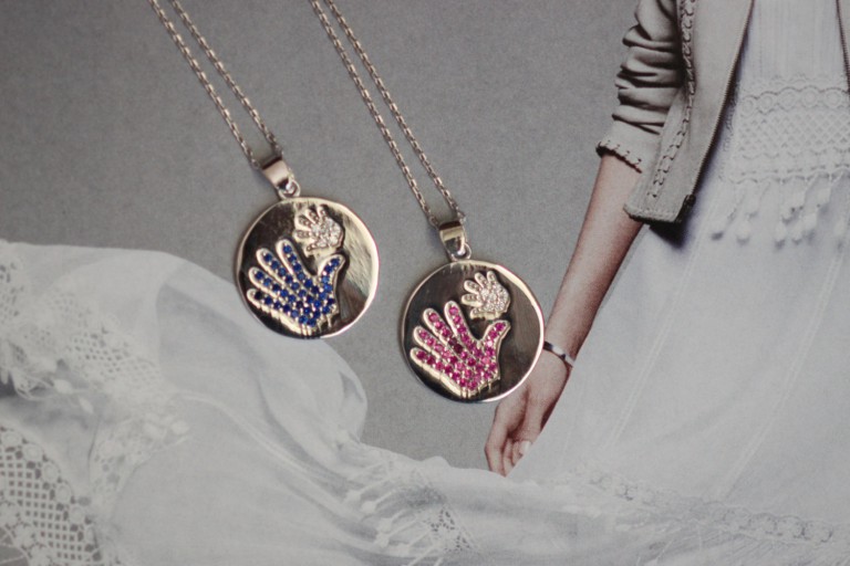 mother and son , mother and daughter,hand print necklace,hand print pendant,mother's necklace,gift for mom,gift for mom,to mom from daughter