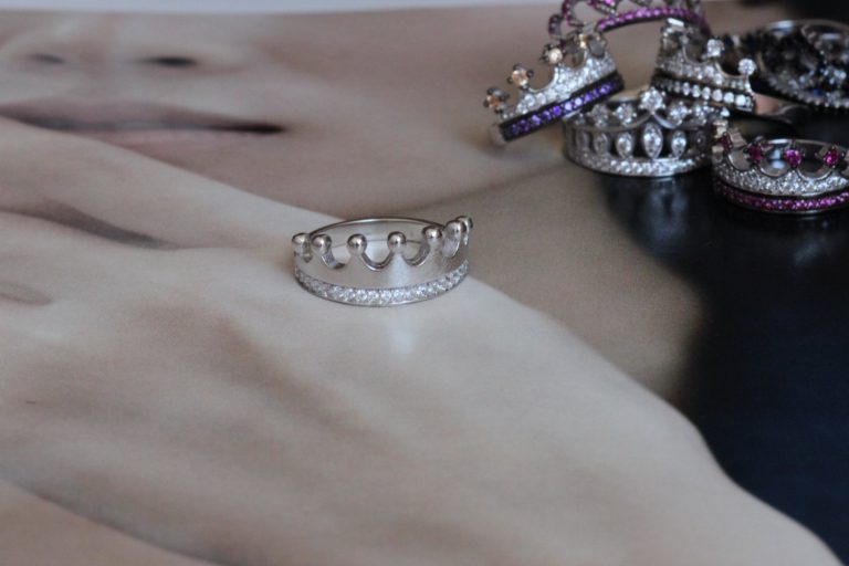 Crown Ring"Queen ring, prencess ring, her ring, his ring