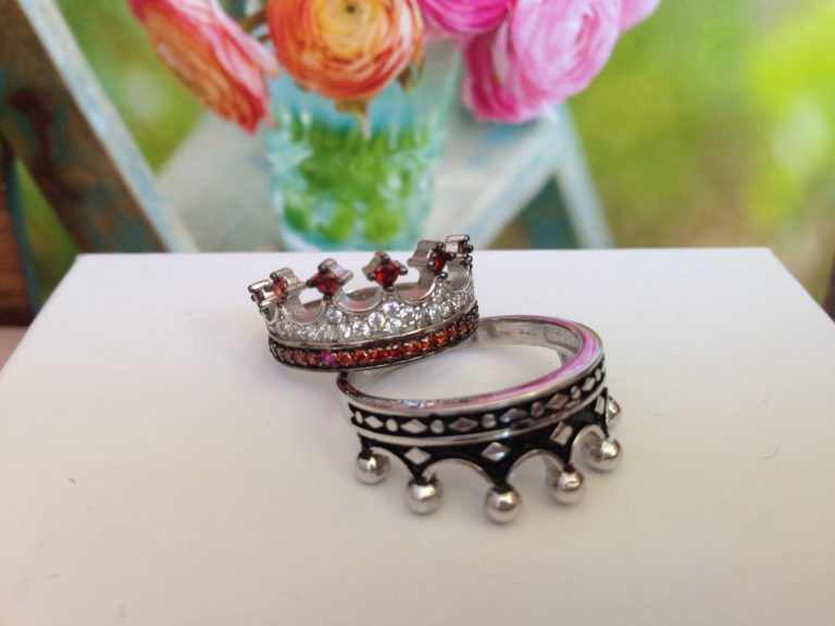 King & Queen ring, crown ring set,gold crown ring,925k silver decorated with high quality zircon as a set,promise rings