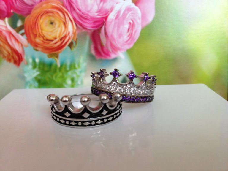 King & Queen,crown ring,crown ring set,gold crown ring,925k silver decorated with high quality zircon