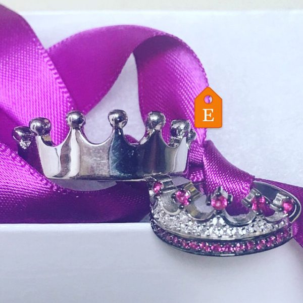 King & Queen,crown ring,crown ring set,gold crown ring,925k silver decorated with high quality zircon